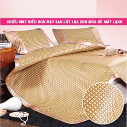 CHIẾU MÂY ĐIỀU HÒA 2 MẶT MÂY VÀ LỤA CAO CẤP Thoáng Khí, Mát Rượi kích thước 1m6 x 2m