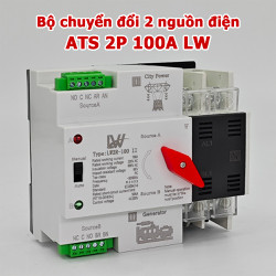 Bộ chuyển đổi hai nguồn điện ATS 100A 2P LW 220V không gián đoạn