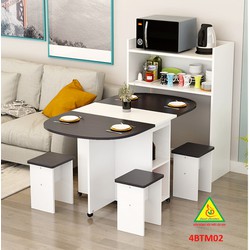 Bàn ăn gấp gọn, bàn ăn thông minh 4BTM02- Nội thấtv lắp ráp Viễn Đông Adv