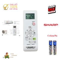 Remote Điều khiển điều hòa Sharp ECO các dòng 1 chiều 2 chiều Inverter- Hàng tốt 100% Tặng kèm Pin!!!