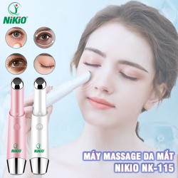 Bút massage mắt, môi nhiệt nóng Nikio NK-115 - Máy chăm sóc da mắt, cải thiện quầng thăm mắt