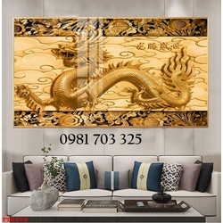 Tranh gạch đẹp rồng phượng trang trí
