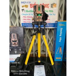 Máy 5 tia lazer MÁY CÂN BẰNG TIA LASER SIÊU SÁNG T-BOSS MAX 5 TIA XANH có promote điều khiếu từ xa