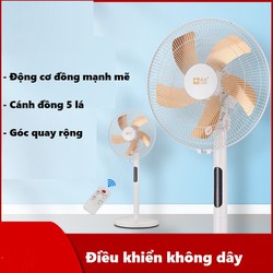 Quạt Cây Đứng 5 Cánh đồng mầu CAMEL Điện Tử Có Điều Khiển Từ Xa, Quạt Điện Làm Mát Không Gây Tiếng Ồn