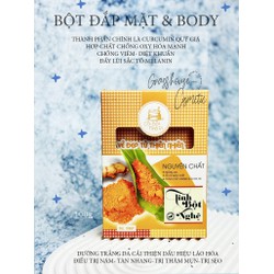 TINH BỘT NGHỆ TƯƠI ĐẮP MẶT NẠ RỬA - BỘT CỐI NHÀ RI GIÚP DA TRẮNG HỒNG 100GR/HỘP