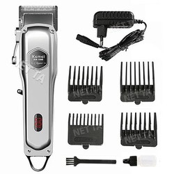 Tông đơ cắt tóc chuyên nghiệp Kemei có màn hình LED hiển thị thích hợp dùng fade tóc, tattoo tóc cho barber shop