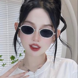 Kính Mát Nữ Thời Trang Gọng Oval Trẻ Trung Siêu Hot