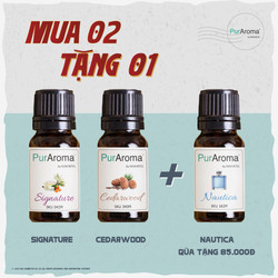 Combo 30 tháng 4 - Tinh Dầu 10mL - Mua 2 Tặng 1 Khi Mua Tinh Dầu PurAroma Chính Hãng Pháp