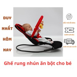 Ghế Rung Nhún Bập Bênh từ 4 tháng cho bé sơ sinh Cao Cấp Tặng Kèm Đồ Chơi Gối Đầu đa năng thay nôi cho trẻ - ghế em bé