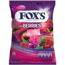 Kẹo Qủa Mọng (Tím) Fox's Berries Hỗn Hợp 2 Loại (Gói 125g)