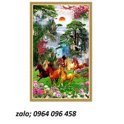 Tranh gạch 3d ốp tường mã đáo thành công - 3799NB