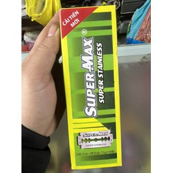 Hộp 200 Dao Cạo Thép Siêu Chống Rỉ Super Max AA61
