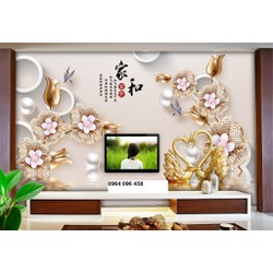 Tranh gạch 3d ốp tường sau ti vi - 699CNB