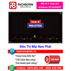 [HÀ NỘI]Bếp từ 2 vùng nấu Richborn RI7343H28P nhập khẩu Malaysia