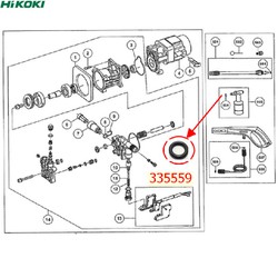 Phụ tùng vòng đệm (D9X2.65) 335559 cho AW100 AW130 AW150 hiệu HIKOKI