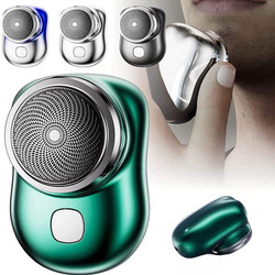 Máy cạo râu mini 6 lưỡi kép tự mài, dao cạo râu điện chống nước nhỏ gọn bỏ túi
