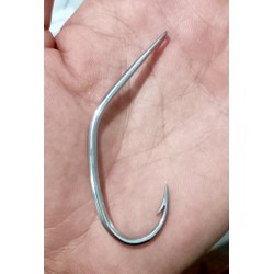 Lưỡi câu cá lóc, cá trẻm, thép trắng 2ly8, đít liền, nòng cỏ