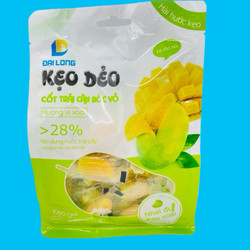 Kẹo Dẻo Đại Long Cốt Trái Cây Bóc Vỏ Hương Xoài Xanh (Gói 300 - Xanh)