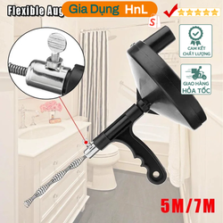 HnL Store - Dụng cụ thông tắc cống dây dài 5m Sink Pipe Drain Cleaner Unblocker Auger Unblock Plunger
