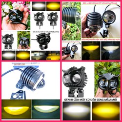 ĐÈN TRỢ SÁNG L4 BI CẦU SIÊU SÁNG ĐÈN TRỢ SÁNG BI CẦU MẮT CÚ SIÊU SÁNG LẮP XE MÁY XE HƠI ÔTÔ XE MÁY