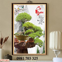 Gạch tranh hoa mai 3D trang trí