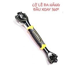 Cờ Lê Đa Năng 8 Đầu Vặn Bu Lông 8 -10-12-13-14-17-19-21mm Khớp Xoay 360 Cán Giữa Bọc Nhựa Chống Trượt