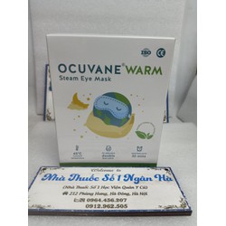 Miếng chườm ấm mắt thảo dược Ocuvane Warm dùng cho khô mắt, mỏi mắt, viêm bờ mi, chắp lẹo, hộp 5 miếng