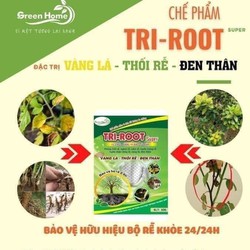 (CHẾ PHẨM VI SINH) TRI-ROOT phòng trừ vàng lá, thối rễ, đen thân cực kỳ hữu hiệu gói 30gr
