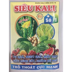 Phân bón SIÊU KALI kali 46 giúp cứng cây, bông nở đều, bông to, màu sắc đẹp, bền màu gói 25gr