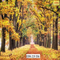Tranh gạch men 3d trang trí tường Mùa thu đẹp
