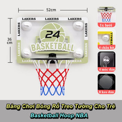 Bảng Chơi Bóng Rổ Treo Tường Cho Trẻ Basketball Hoop NBA Có Thể Gập Lại - Dominate The Market