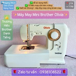 MÁY MAY BROTHER MINI NHẬT BẢN DÒNG GIA ĐÌNH NHỎ GỌN