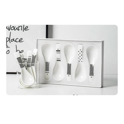 Set 5 Muỗng Ăn Cơm Bằng Gốm Sứ Kháng Khuẩn Cao Cấp