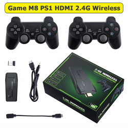 Máy chơi game M8 không dây Wireless 2.4 GHz cổng HDMI CPS GB GBC GBA MD SFC FC PS1 ATARI