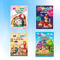 Sách - Bé Tô Màu - Chủ Đề Thú Cưng - Bộ 4 Cuốn