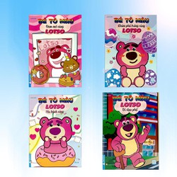 Sách - Bé Tô Màu - Gấu Lotso - Bộ 4 Cuốn