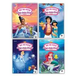 Sách - Bé Tô Màu - Công Chúa Disney - Bộ 4 Cuốn