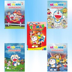 Sách - Bé Tô Màu - Chủ Đề Doraemon - Bộ 5 Cuốn