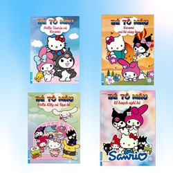 Sách - Bé Tô Màu - Chủ Đề Kuromi - Bộ 4 Cuốn