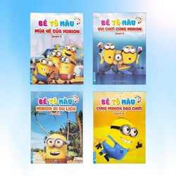 Sách - Bé Tô Màu - Chủ Đề Minion - Bộ 4 Cuốn