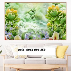 Tranh gạch 3d hoa sứ ngọc - NXV833