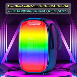 Loa Bluetooth Để Bàn KAKUSIGA Colorful Light Wireless Speaker KSC-827 10W 1200mAh - Dominate The Market