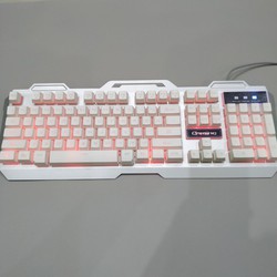 SALE - Bàn Phím Giả Cơ mã Gaming V1 ( Trắng ) có led Đèn Nền Nhiều Màu Sắc