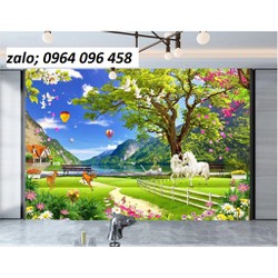 Tranh gạch 3d ốp tường phong cảnh đẹp - XNBV42