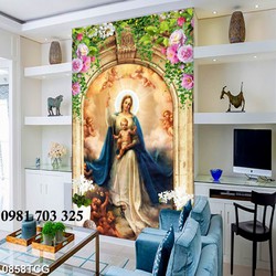 Tranh gạch công giáo 3d đẹp