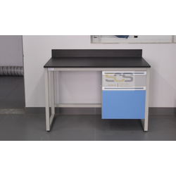Bàn Thí Nghiệm Đơn Đặt Máy Loại 1m2 Có Hộc Tủ