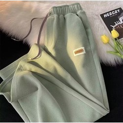 Quần Dài Nữ Xuân Hè Dáng rộng, Đường Phố, Thể Thao Tổ Ong Unisex QN26