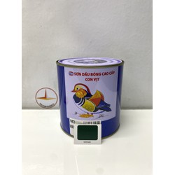 Sơn dầu cao cấp TOA hiệu Con Vịt màu xanh MD666 _800ML