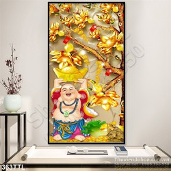 Tranh gạch đẹp 3D tài lộc