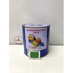 Sơn dầu cao cấp TOA hiệu Con Vịt màu xanh MD655 _800ML
